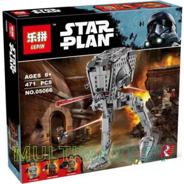 Конструктор Lepin 05066 Разведывательный транспортный вездеход AT-ST (471 деталь)